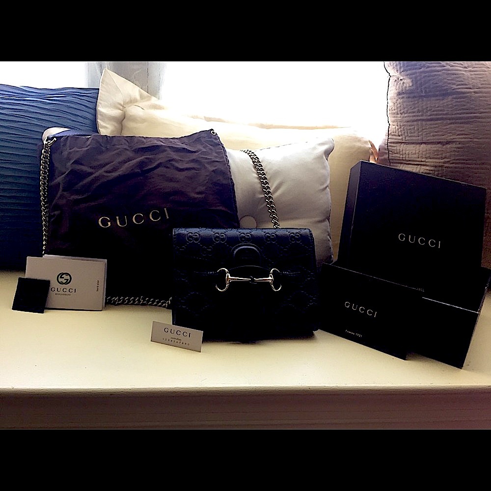 Gucci purse L7”xH5”xD2”